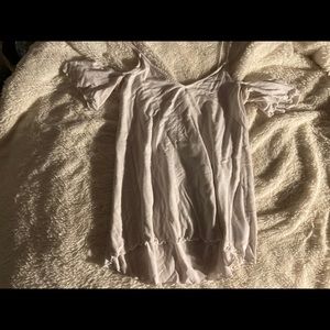 Soft and sexy shoulder hole tank top